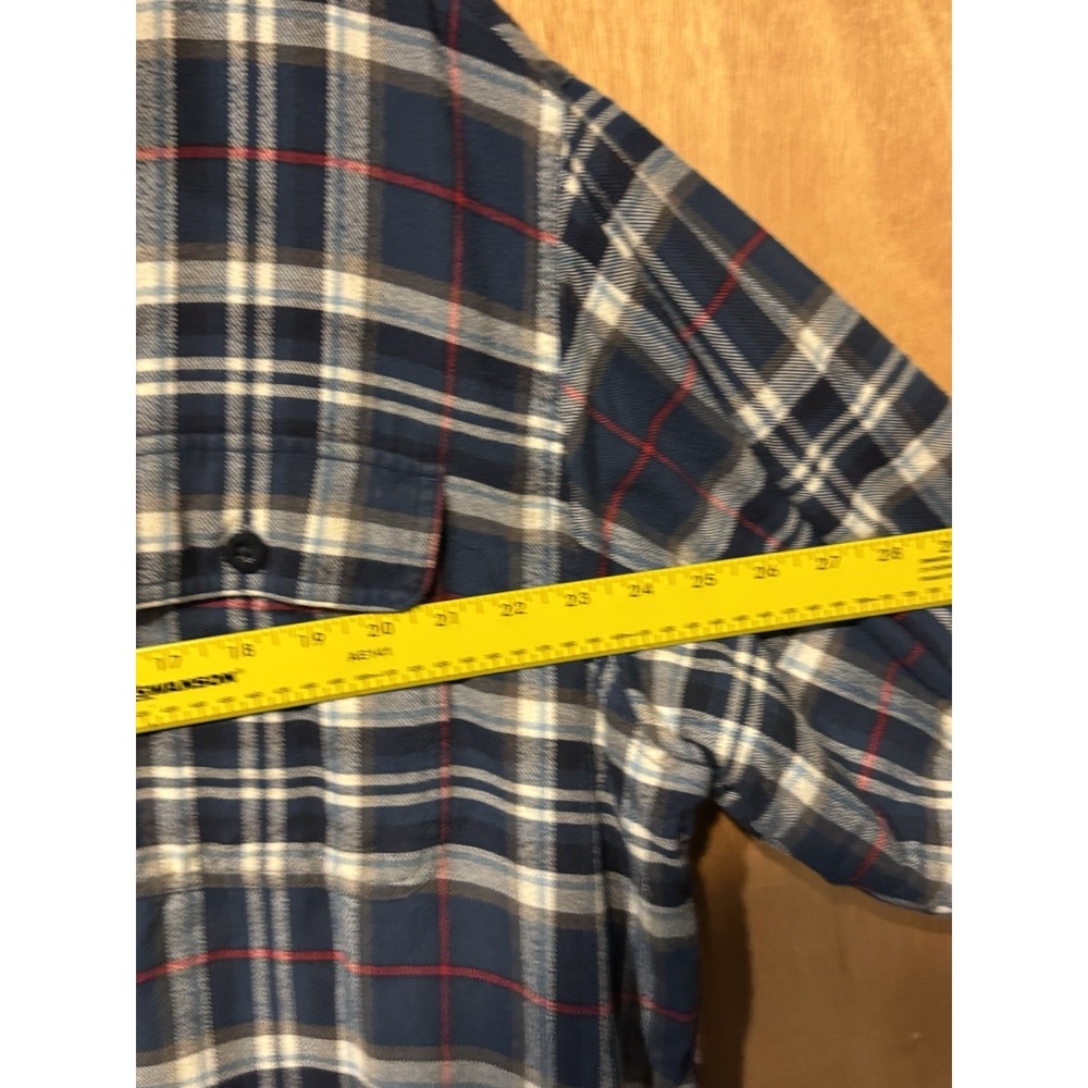 Ll Bean Men's Sherpa Lined Scotch Plaid Shirt XL Tall Shacket - Picture 4 of 5